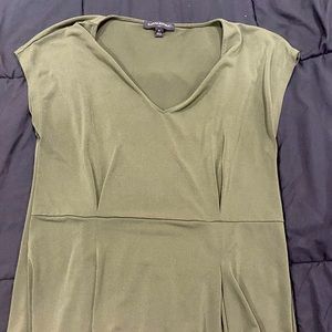 Bannana Republic Army Green Cinched Shirt